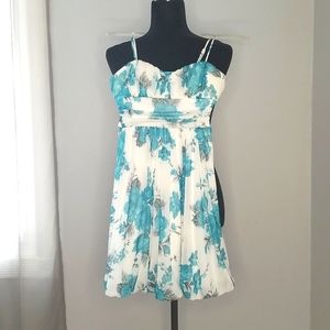 Speechless turquoise/white/gray dress size XS. NWT.